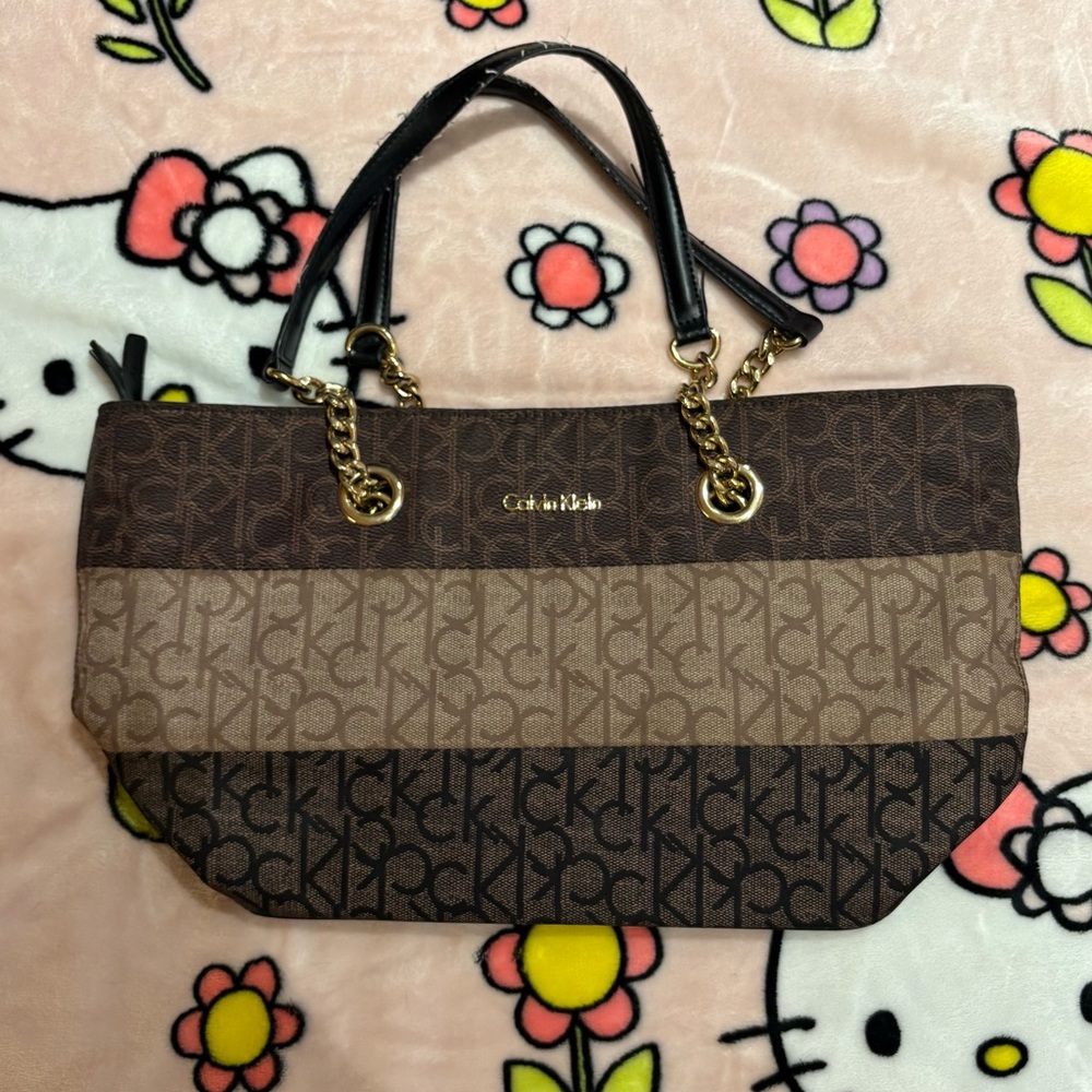 Y2K Calvin Klein Brown Iconic Shoulder Bag
